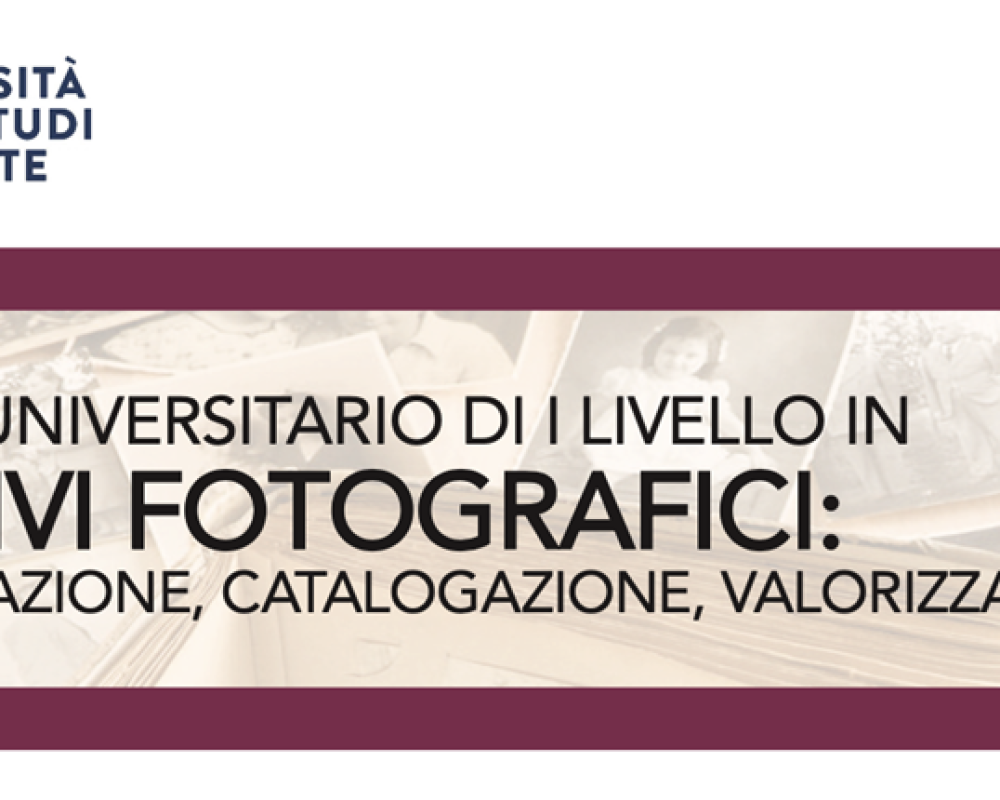 Master di I livello in Archivi Fotografici Università degli Studi di Trieste